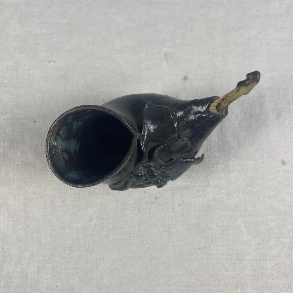 Vintage Art Pottery Oil Lamp